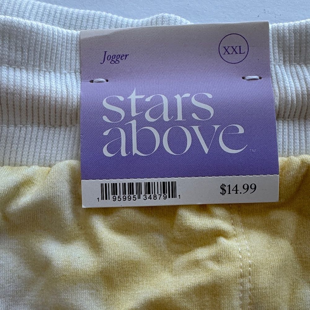 Stars Above Women’s Yellow Tie-Dye Athletic Shorts Size XXL - Picture 3 of 10